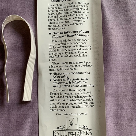 CAPEZIO WHITE BALLET SHOES - Picture 6 of 7